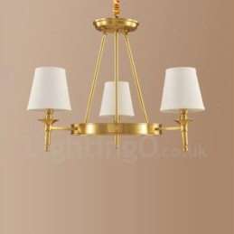 3 Light Rustic Lodge Integrated Metal Copper Chandelier