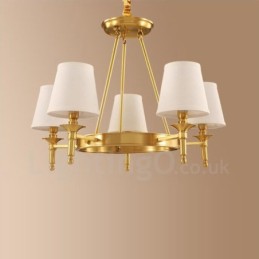 5 Light Rustic Lodge Integrated Metal Chandelier