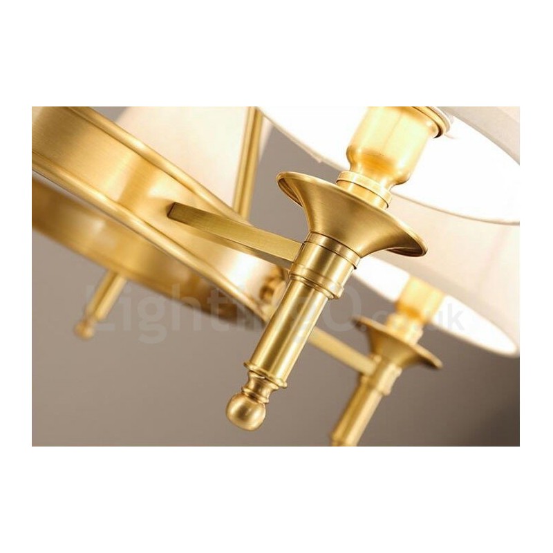 5 Light Rustic Lodge Integrated Metal Chandelier