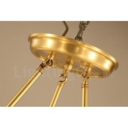 5 Light Rustic Lodge Integrated Metal Chandelier