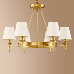 6 Light Rustic Lodge Integrated Metal Chandelier