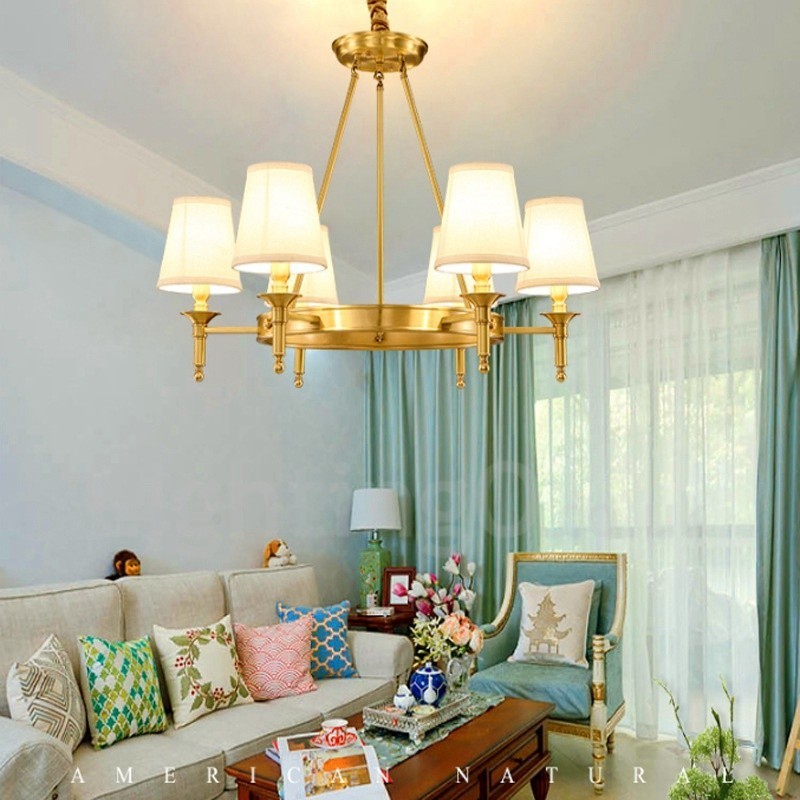 6 Light Rustic Lodge Integrated Metal Chandelier