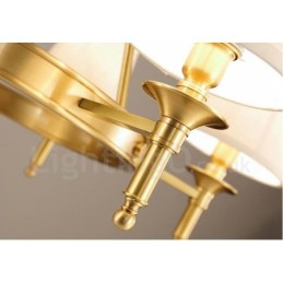 8 Light Rustic Lodge Integrated Metal Chandelier