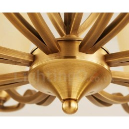 5 Light Rustic Lodge Integrated Metal Chandelier