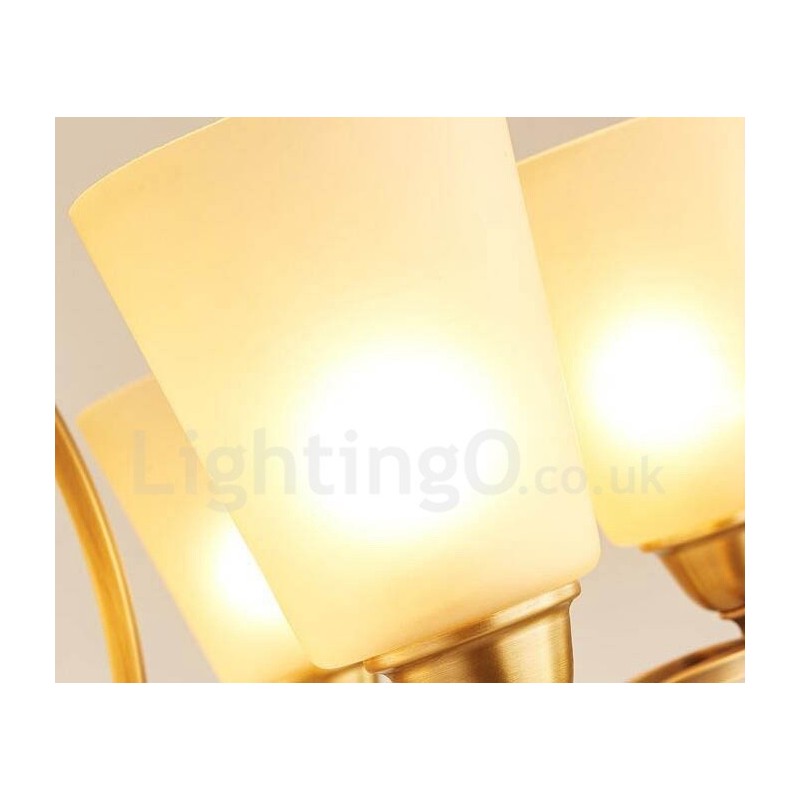 6 Light Rustic Lodge Integrated Metal Chandelier