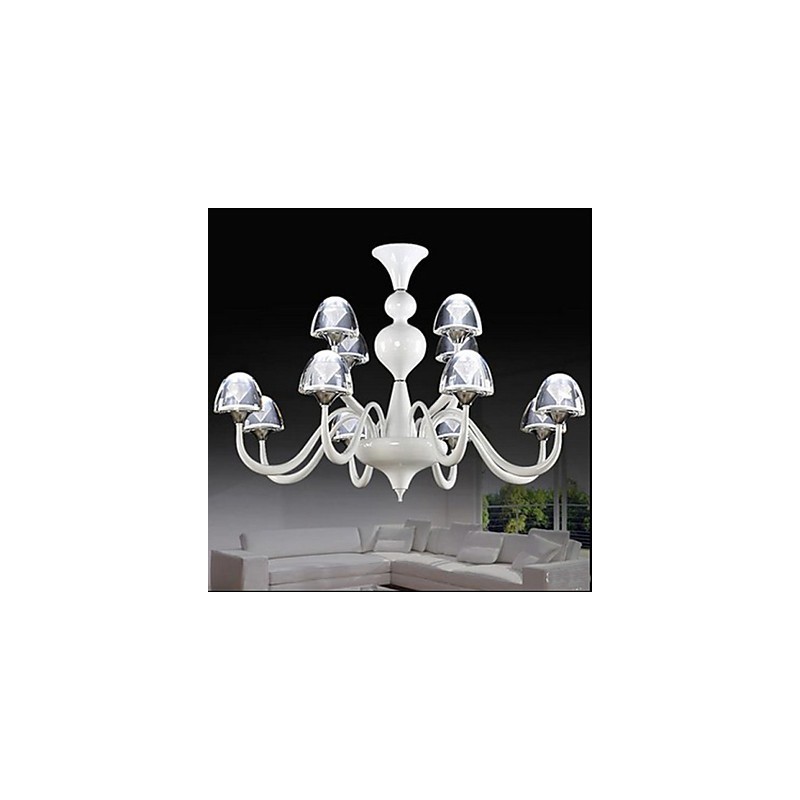 Modern Minimalist Creative Crystal Mushroom Pendant 8+4