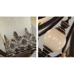 3 Light Traditional Classic Integrated Metal Chandelier