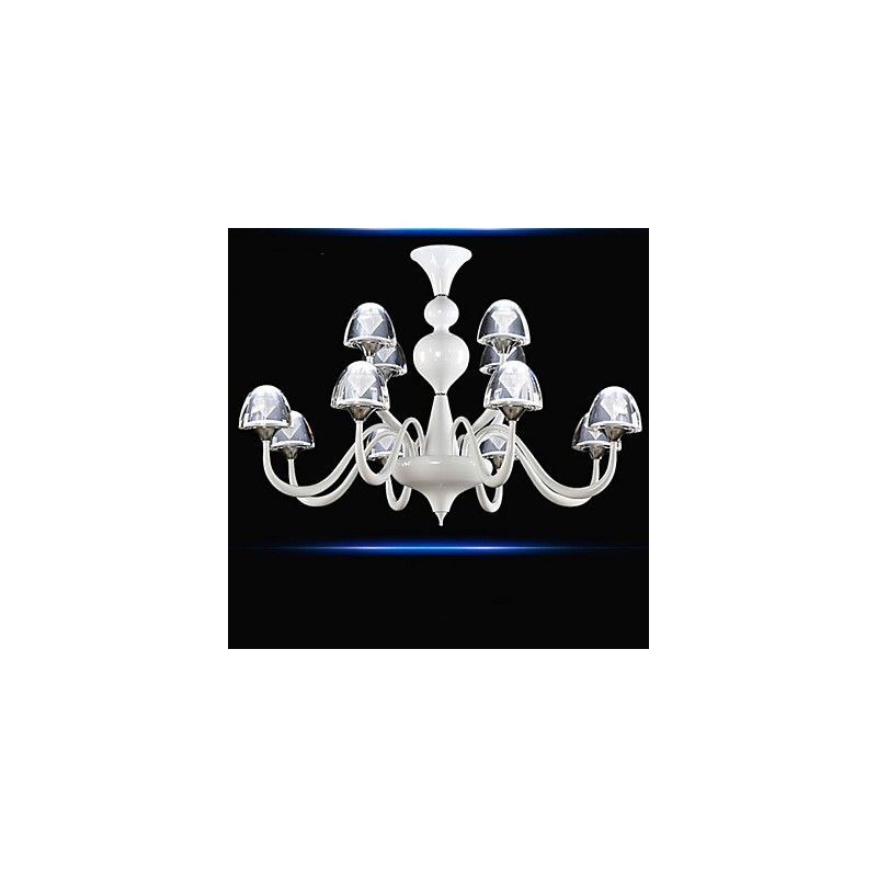 Modern Minimalist Creative Crystal Mushroom Pendant 8+4