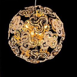 Simple Modern Chandelier Crystal Ball Globe Pendant Light