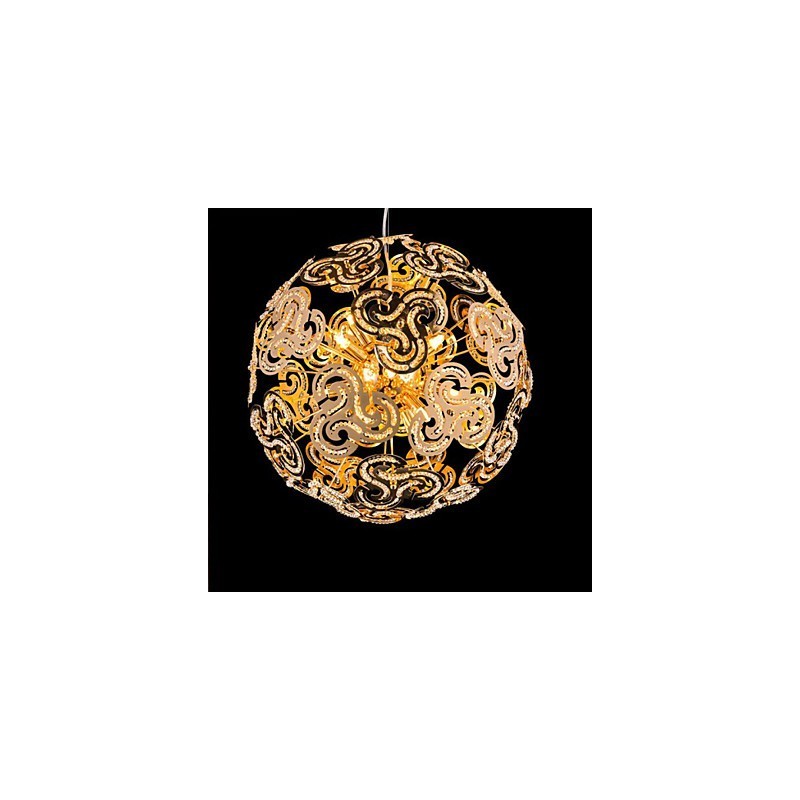 Simple Modern Chandelier Crystal Ball Globe Pendant Light