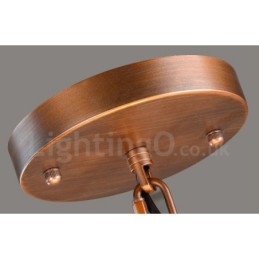 4 Light Rustic Lodge Integrated Metal Chandelier