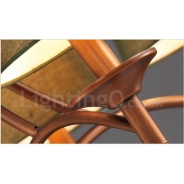 6 Light Rustic Lodge Integrated Metal Chandelier