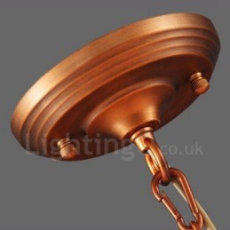 8 Light Rustic Lodge Integrated Metal Chandelier