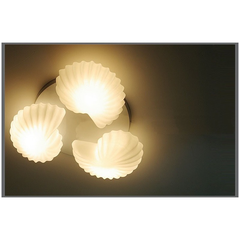 3 Light Traditional Classic Integrated Chandelier with Glass Shade