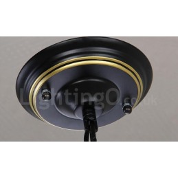 8 Light Rustic Lodge Integrated Metal Chandelier