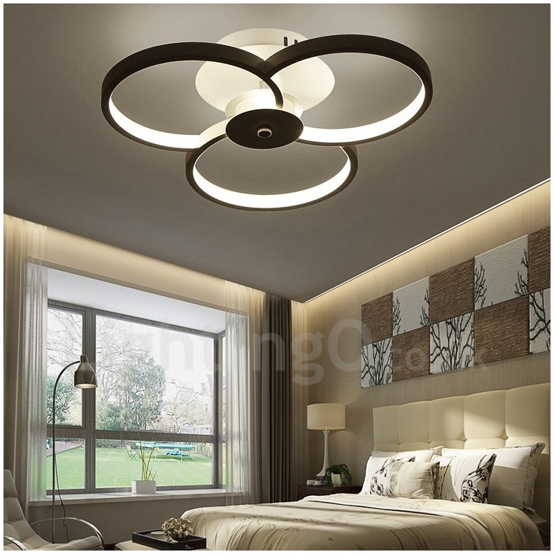 3 Light Modern Contemporary Integrated Metal Chandelier