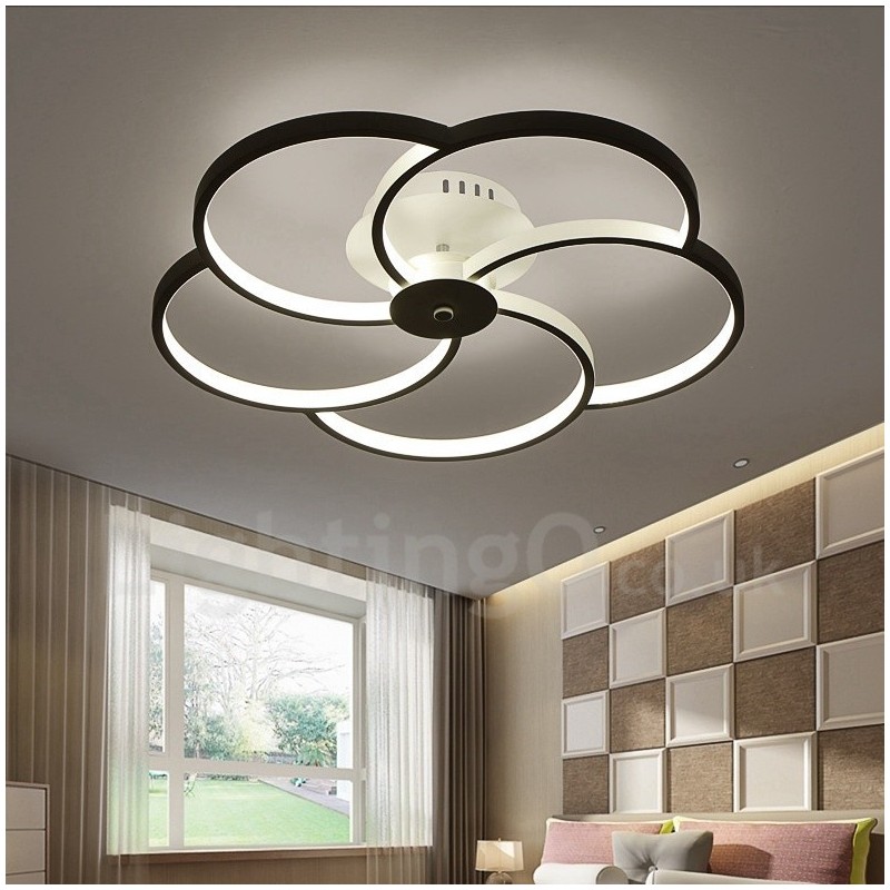 5 Light Modern Contemporary Integrated Metal Chandelier