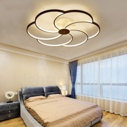 6 Light Modern Contemporary Integrated Metal Chandelier