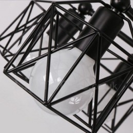 6 Light Rustic Lodge Integrated Chandelier