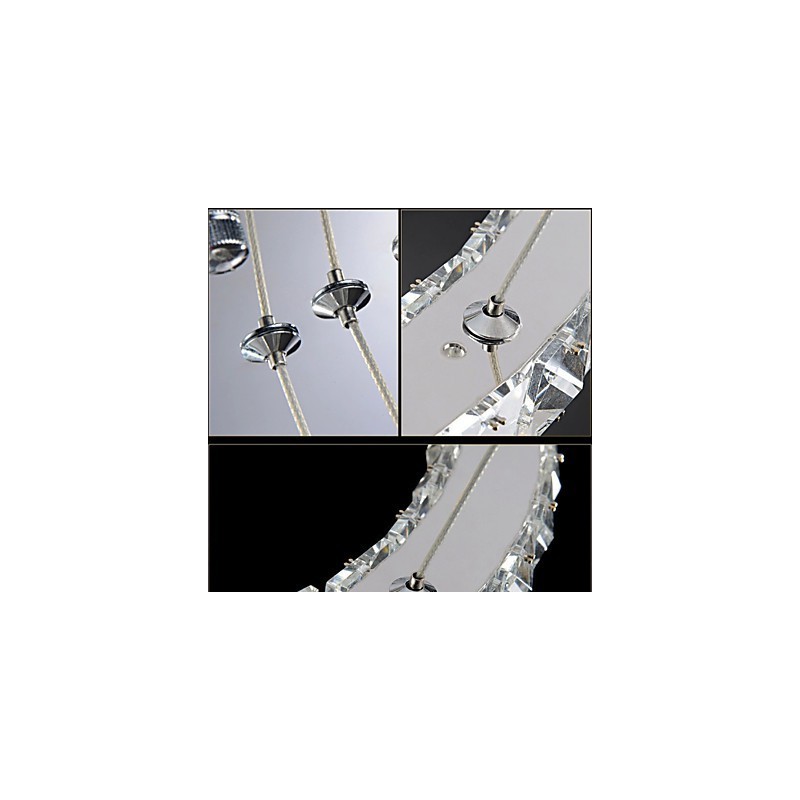 Crystal Pendant Light Modern Lighting Three Rings D204060 K9 Large Crystal Ceiling Lights Fixtures