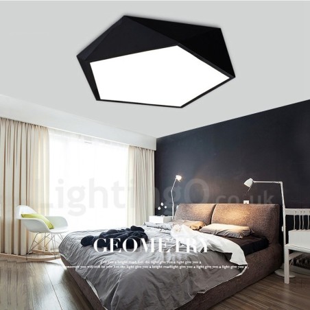 Modern Contemporary Integrated Integrated Metal Flush Mount Light