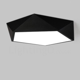 Modern Contemporary Integrated Integrated Metal Flush Mount Light