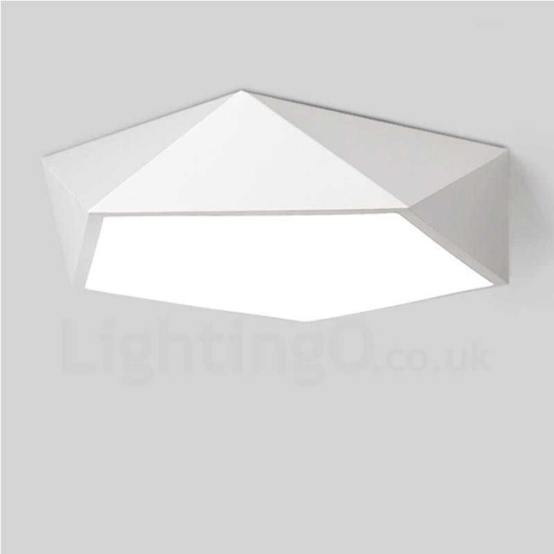 Modern Contemporary Integrated Integrated Metal Flush Mount Light