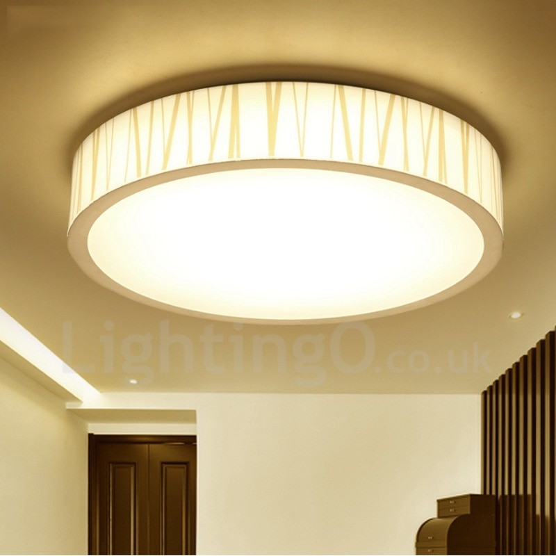 Modern Contemporary Integrated Metal Flush Mount Light