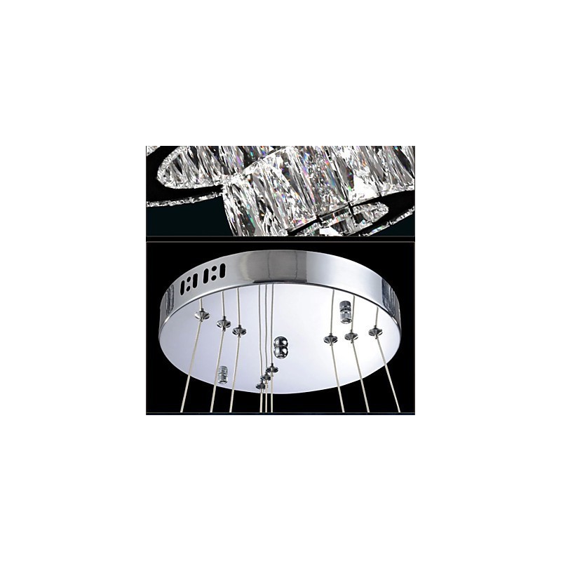 Crystal Pendant Light Modern Lighting Three Rings D204060 K9 Large Crystal Ceiling Lights Fixtures