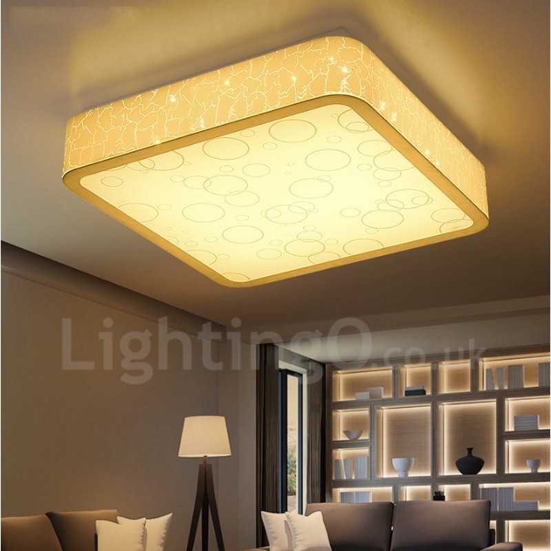 Modern Contemporary Integrated Metal Flush Mount Light