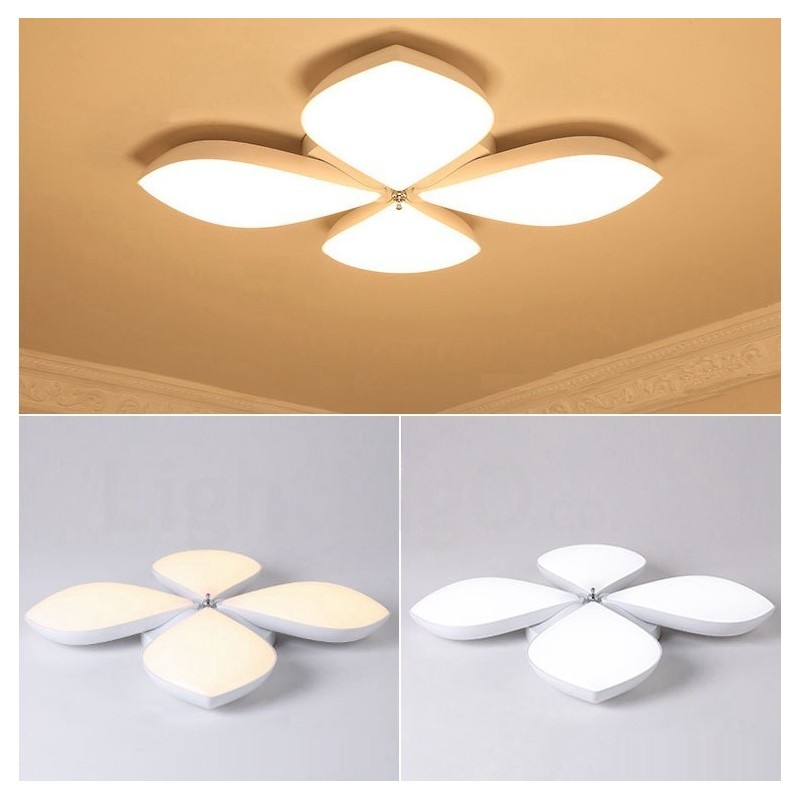 4 Light Modern Contemporary Integrated Metal Flush Mount Light