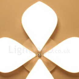 4 Light Modern Contemporary Integrated Metal Flush Mount Light