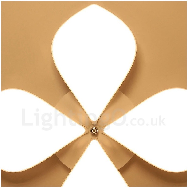 4 Light Modern Contemporary Integrated Metal Flush Mount Light