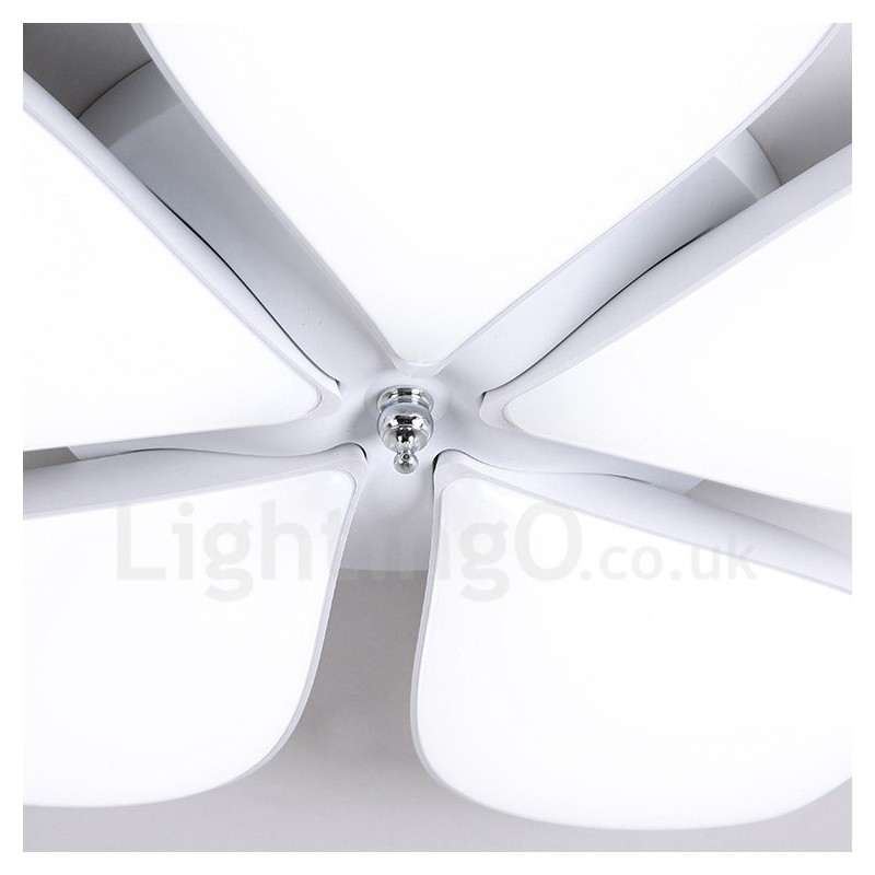 5 Light Modern Contemporary Integrated Metal Flush Mount Light