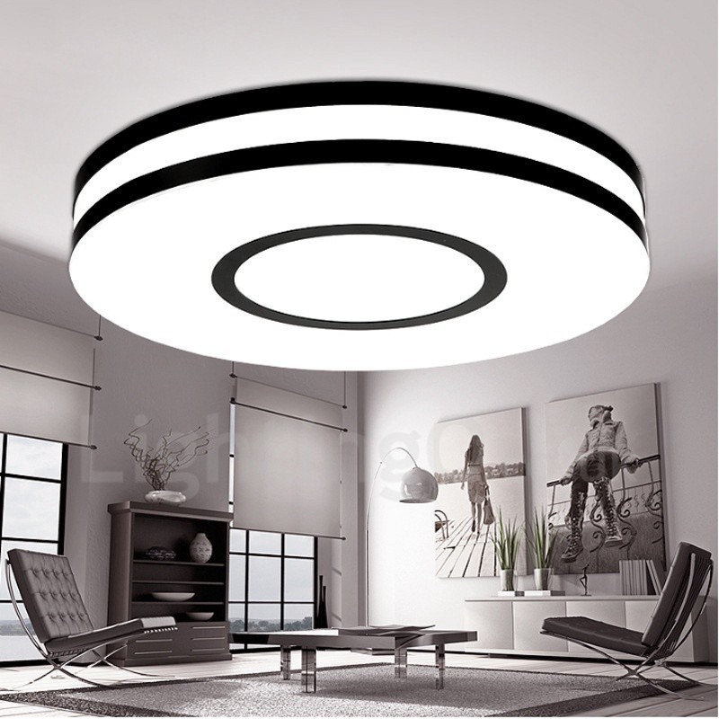 Modern Contemporary Integrated Metal Flush Mount Light