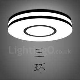 Modern Contemporary Integrated Metal Flush Mount Light