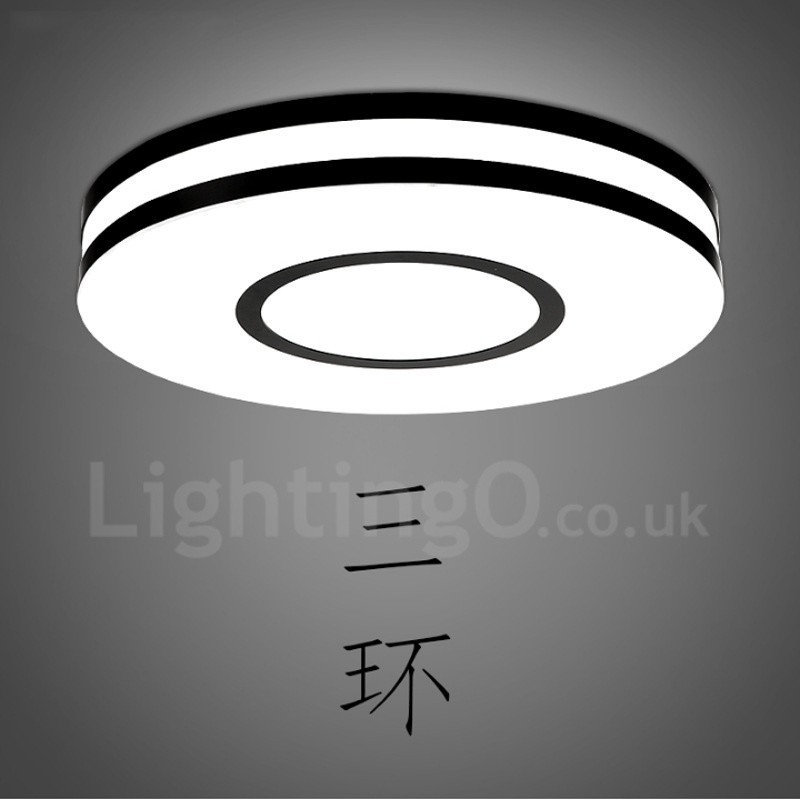 Modern Contemporary Integrated Metal Flush Mount Light