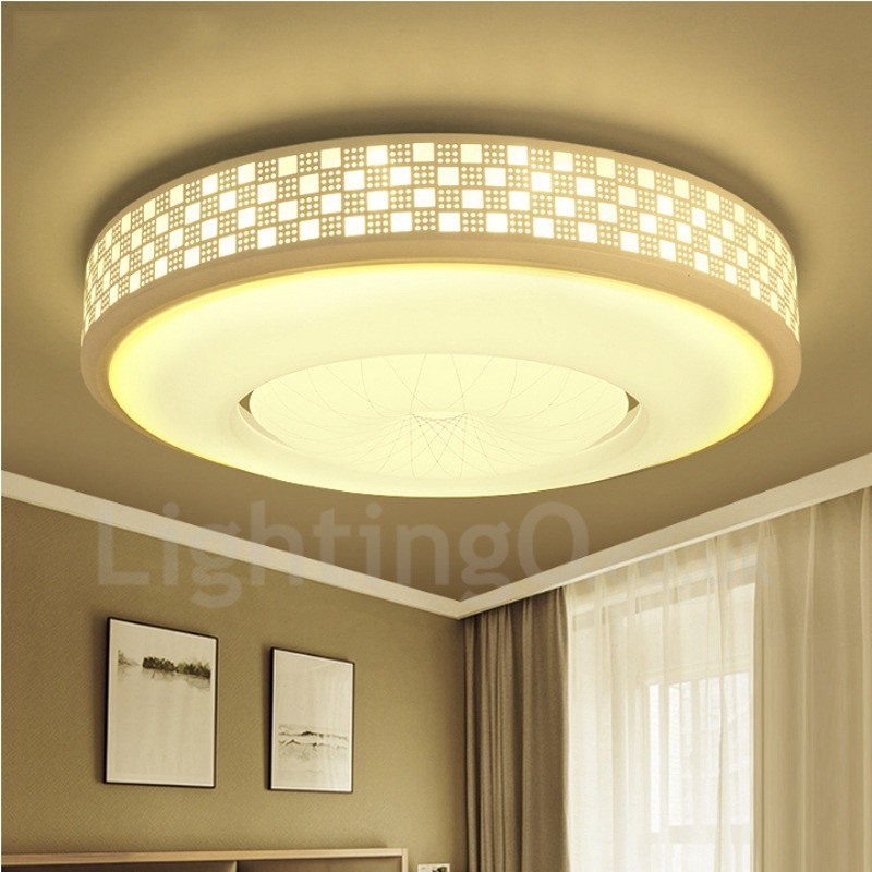 Modern Contemporary Integrated Metal Flush Mount Light