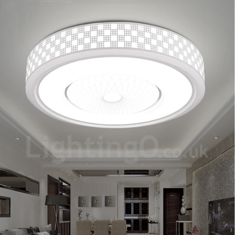 Modern Contemporary Integrated Metal Flush Mount Light