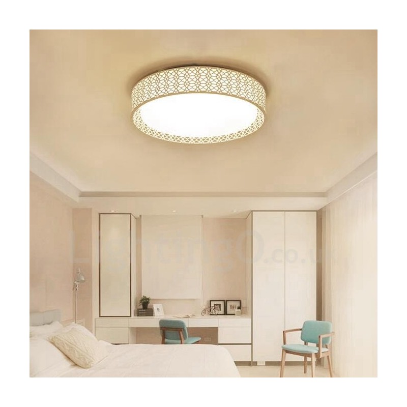 Modern Contemporary Integrated Metal Flush Mount Light