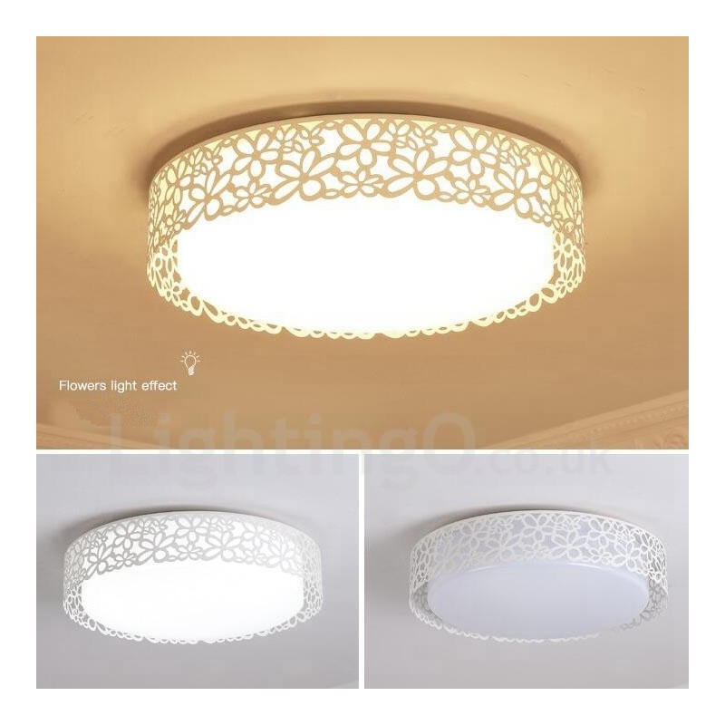 Modern Contemporary Integrated Metal Flush Mount Light