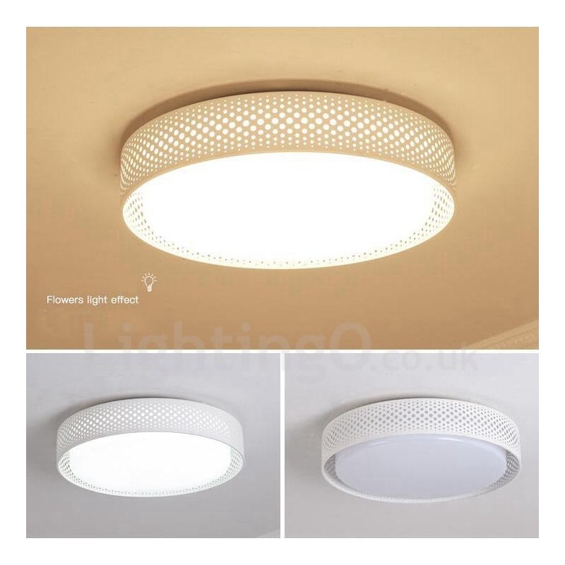 Modern Contemporary Integrated Metal Flush Mount Light