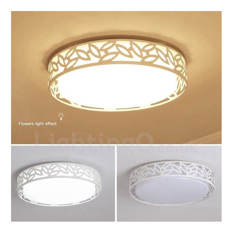 Modern Contemporary Integrated Metal Flush Mount Light