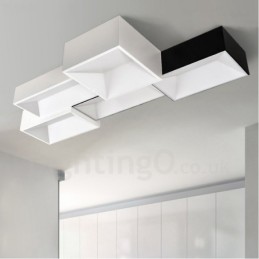 Modern Contemporary Integrated Metal Flush Mount Light