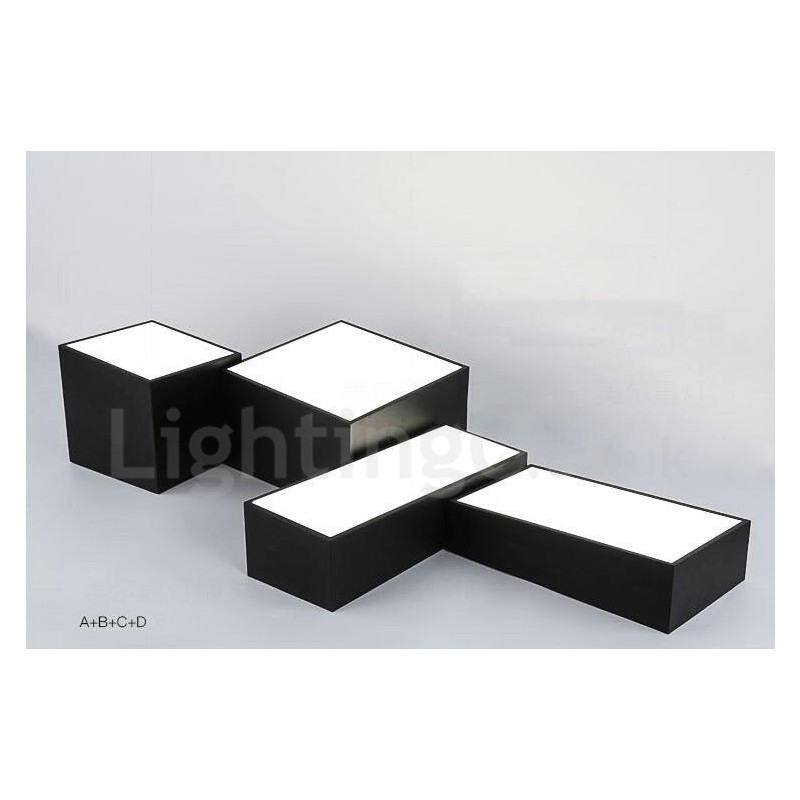 Modern Contemporary Integrated Metal Flush Mount Light