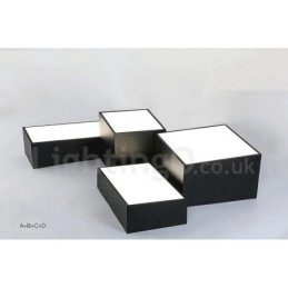 Modern Contemporary Integrated Metal Flush Mount Light