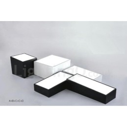 Modern Contemporary Integrated Metal Flush Mount Light