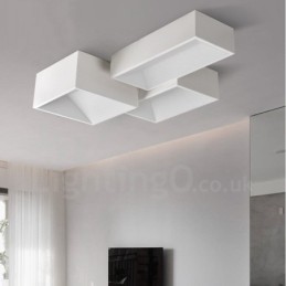 Modern Contemporary Integrated Metal Flush Mount Light