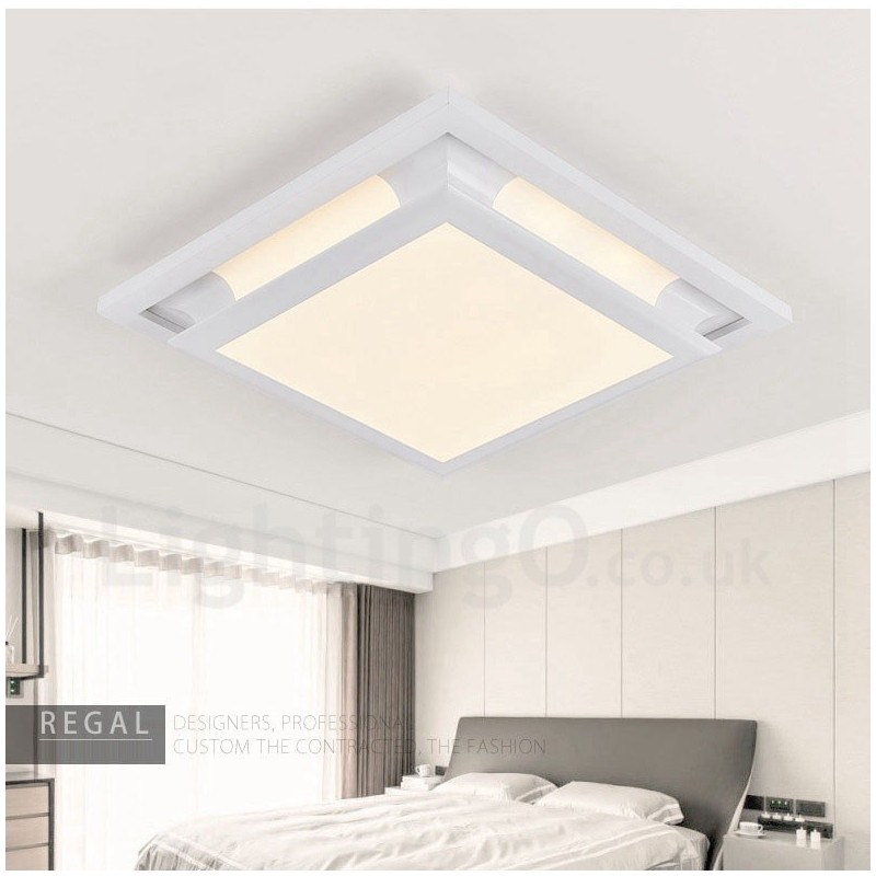 Modern Contemporary Integrated Metal Flush Mount Light