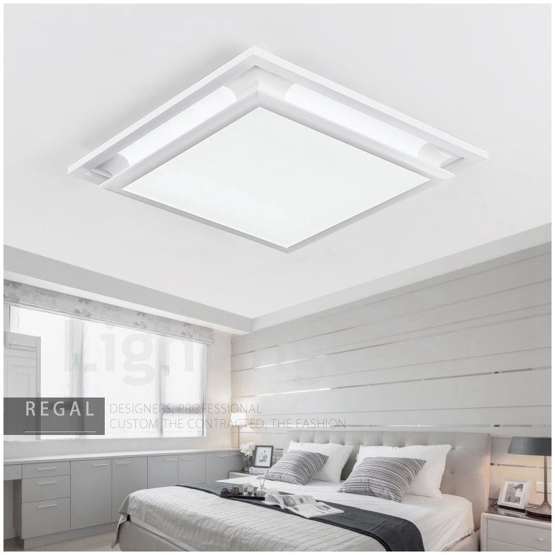 Modern Contemporary Integrated Metal Flush Mount Light